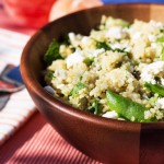 Quinoa Salad with feta and garden herbs